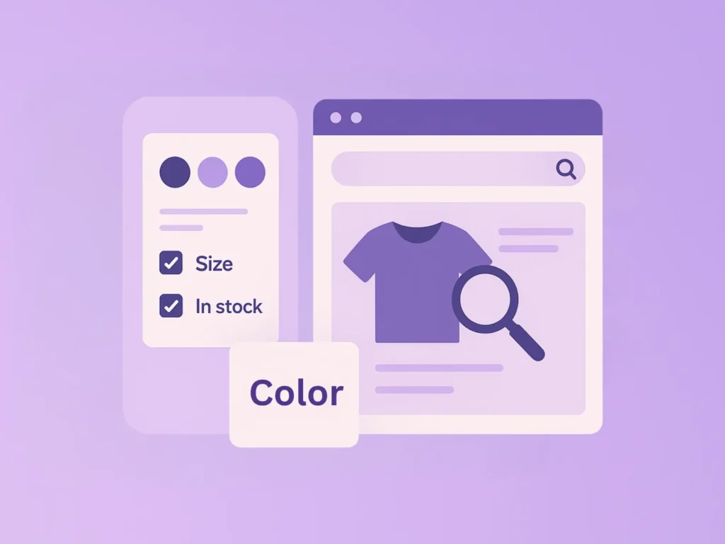filters in ecommerce for t-shirt