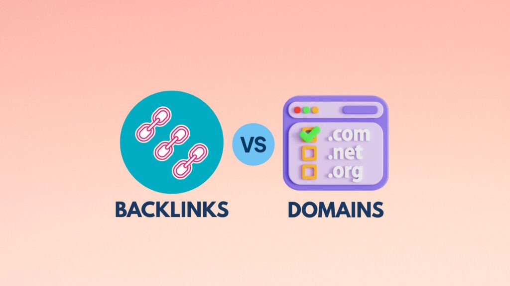 backlinks vs domains in seo